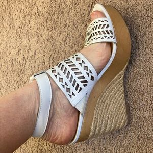 Ralph Lauren White Wedges Size 6.5